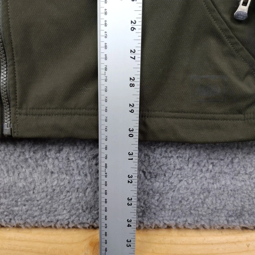 REI Mens 2XL XXL Jacket Olive Green Softshell Full Zip Fleece Lined Hike Commute